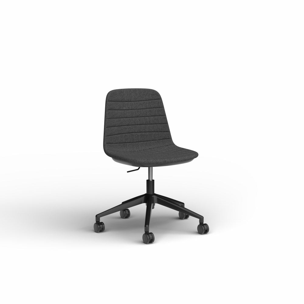 Sofia Office Chair Fabric Lift Black & Pewter - Office Furniture Designs