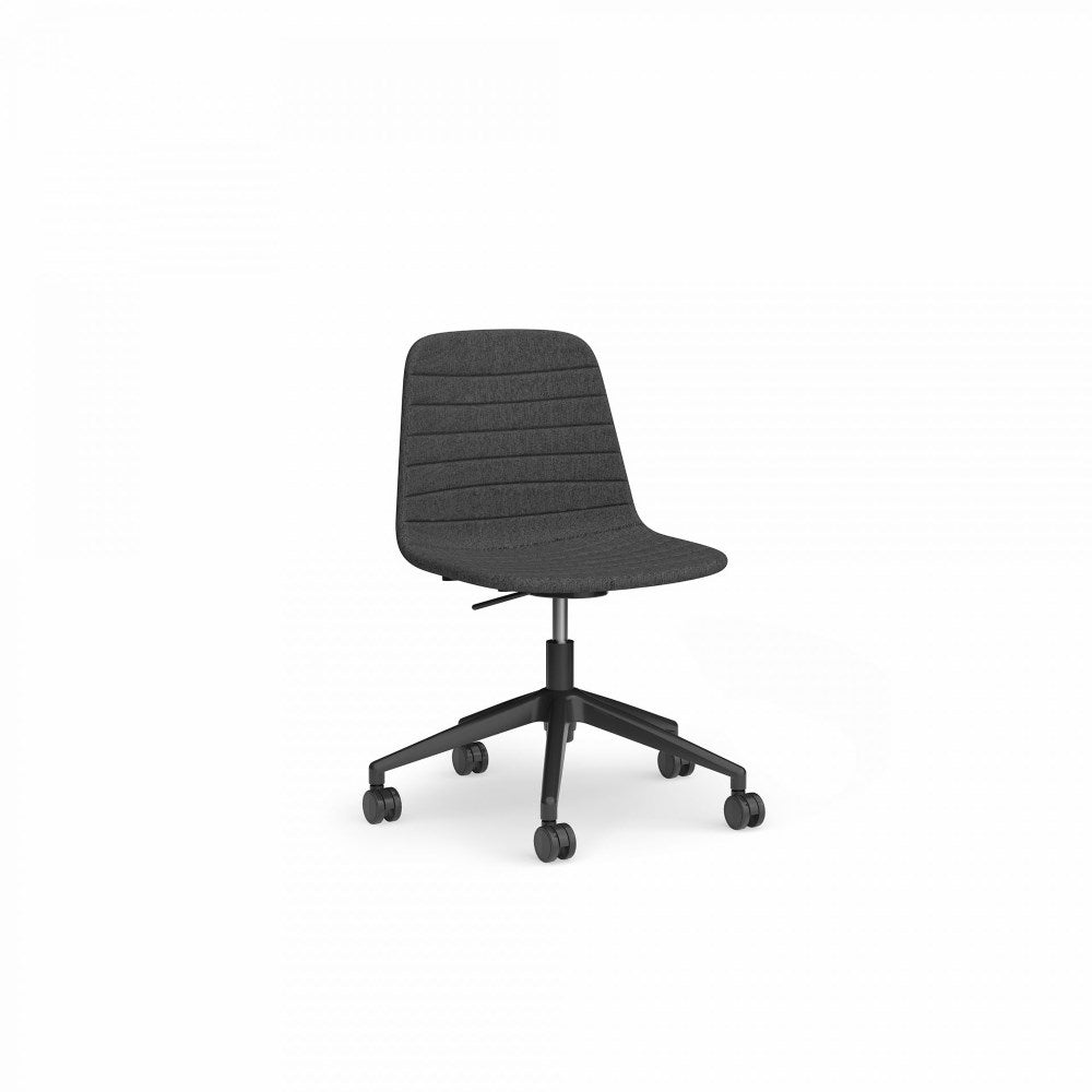 Sofia Office Chair Fabric Lift With Tilt Black & Pewter - Office Furniture Designs