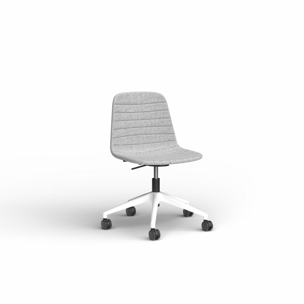 Sofia Office Chair Fabric Lift With Tilt Grey & White - Office Furniture Designs