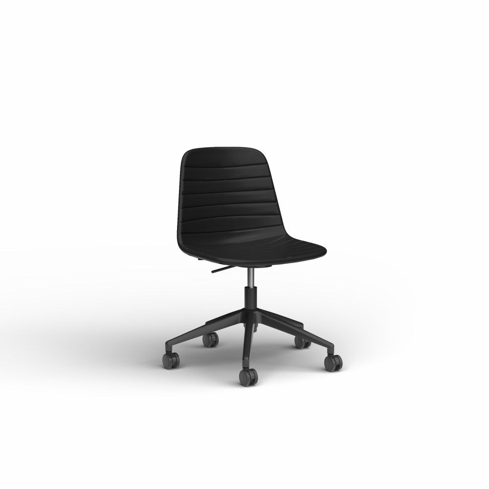Sofia Office Chair PU Leather Lift With Tilt Black - Office Furniture Designs