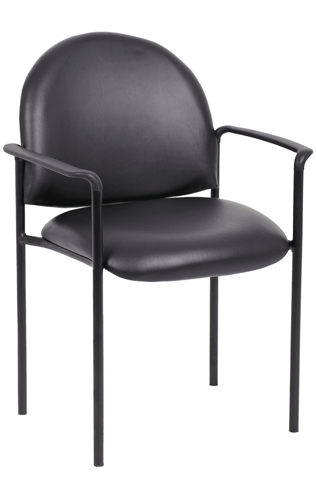 Stacking Chair PU With Arms | Office Furniture Designs
