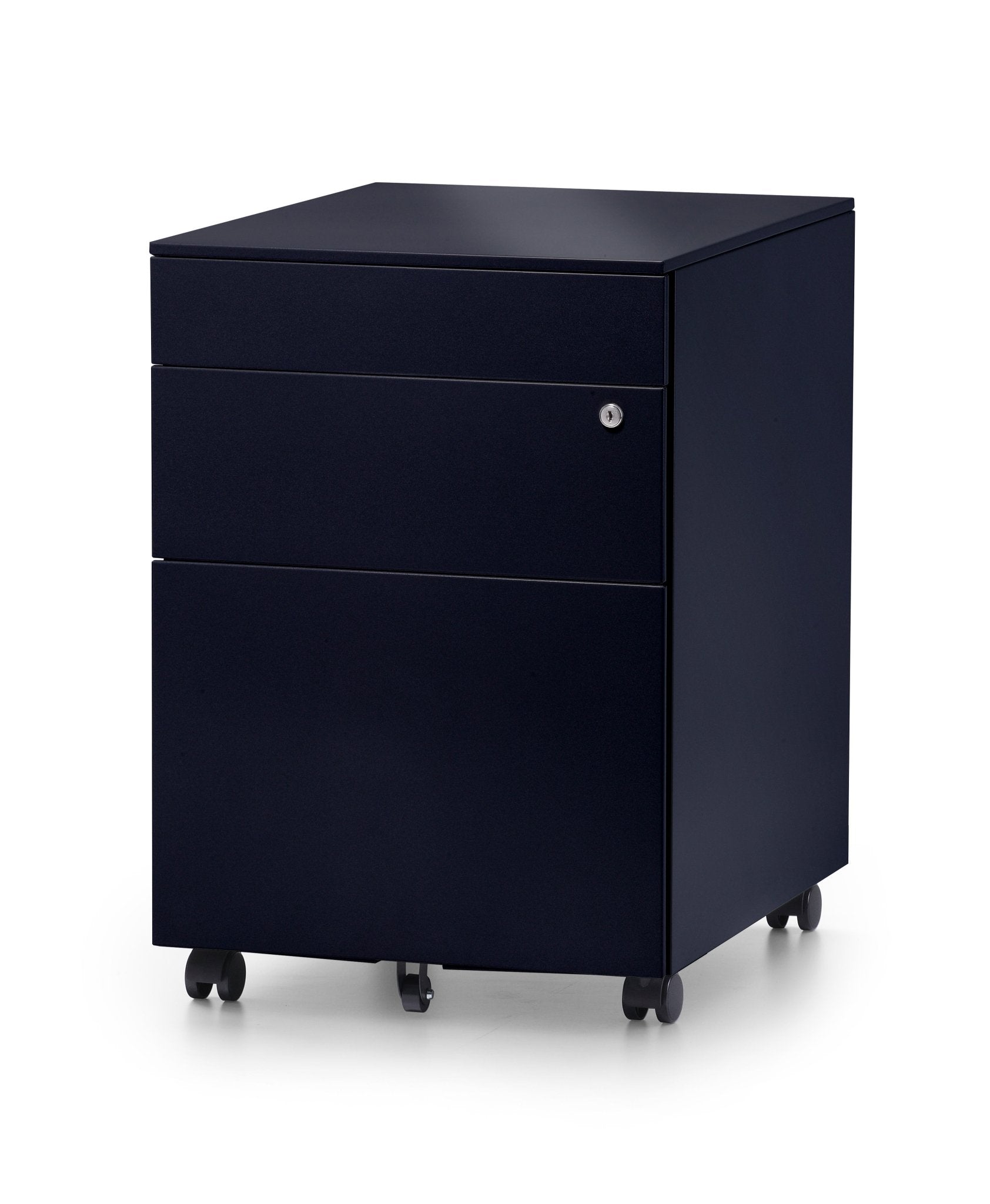 Standard Mobile Pedestal 2 Drawer 1 File Black | Office Furniture Designs