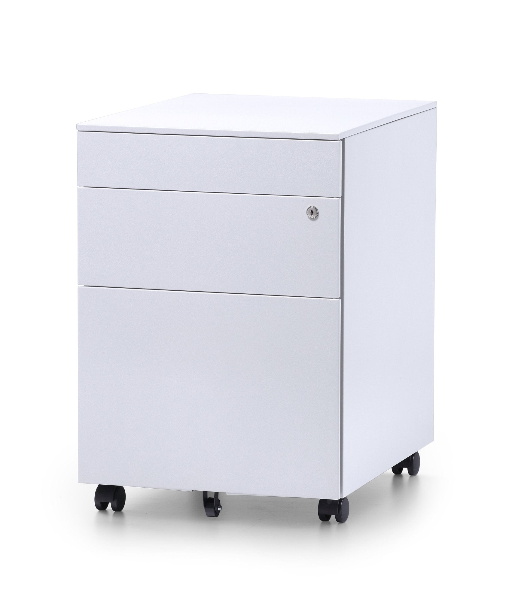 Standard Mobile Pedestal 2 Drawer 1 File White | Office Furniture Designs