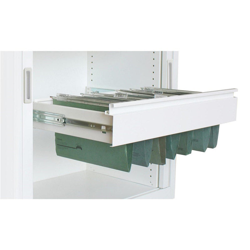 Steelco File Frame Pull Out White Satin | Office Furniture Designs