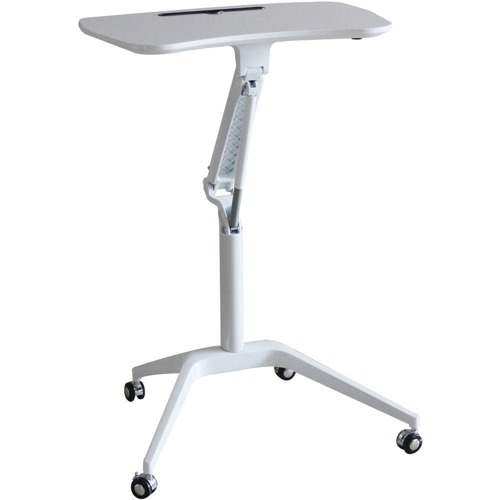 Stockholm Mobile Height Adjustable Desk 715W x 475D x 735 - 1050mmH White 715W x 475D x 735 - 1055H White | Office Furniture Designs
