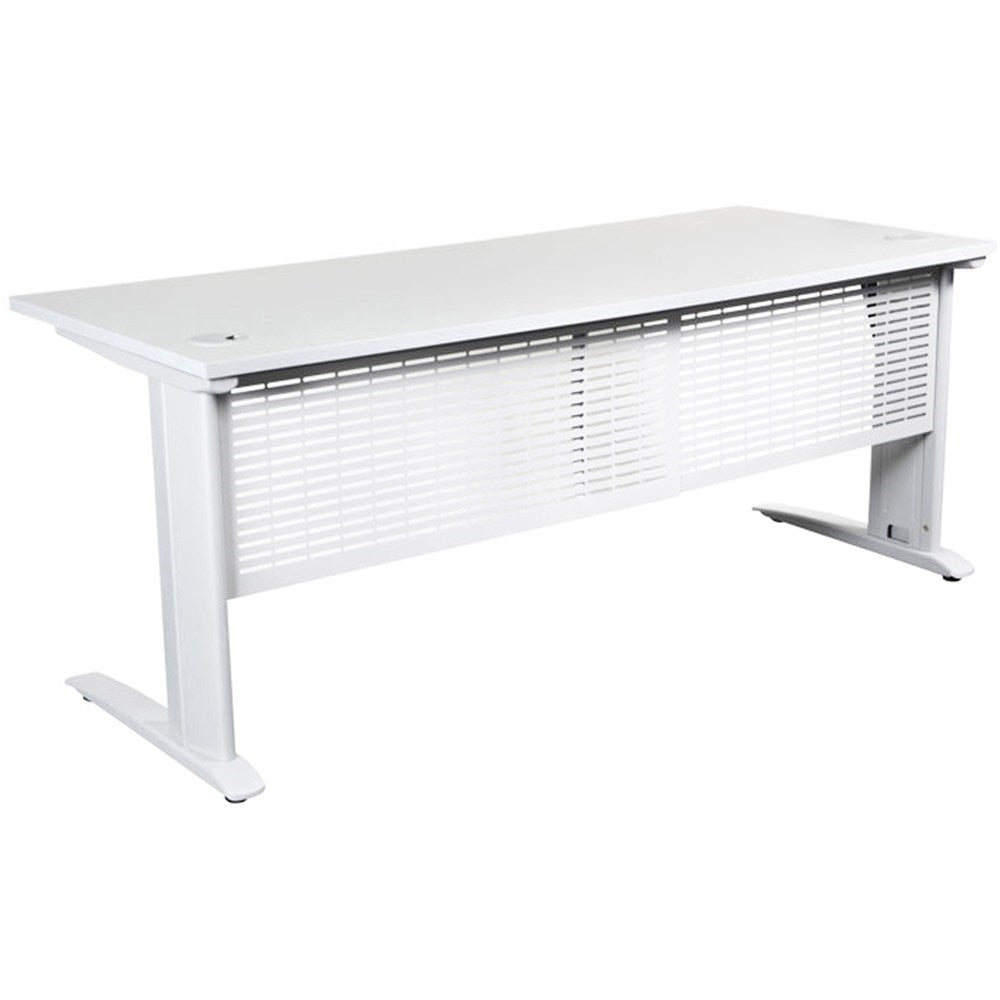 Summit Straight Desk Desk White & White 1500W x 750D x 725H | Office Furniture Designs