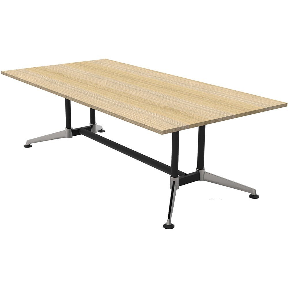 Typhoon Boardroom Table 2400W x 1200D x 750H Black & Oak | Office Furniture Designs