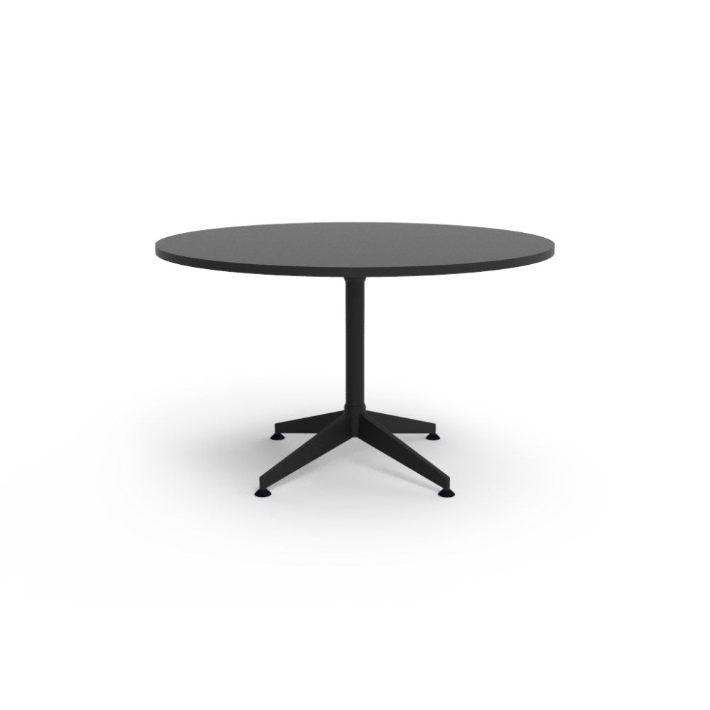 Typhoon Round Meeting Table 1200D x 730mmH Black | Office Furniture Designs