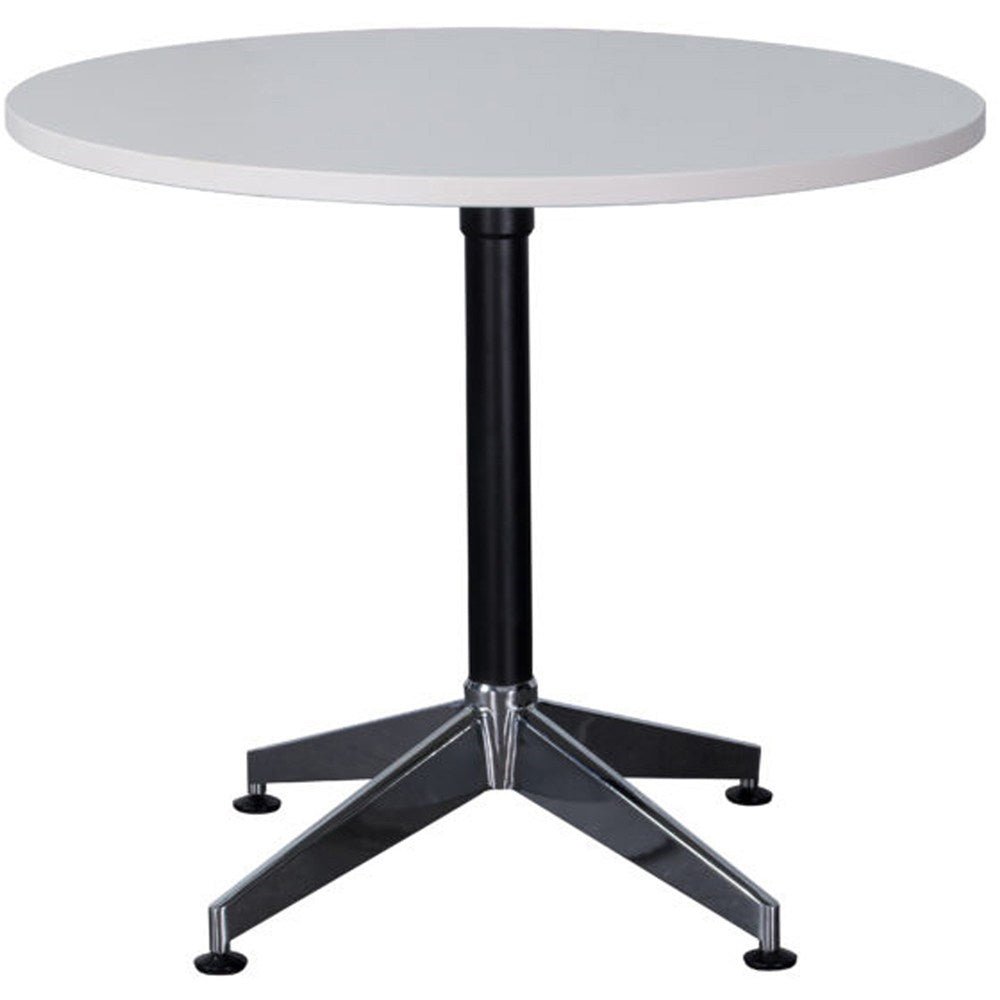 Typhoon Round Meeting Table 1200D x 730mmH Black & White | Office Furniture Designs