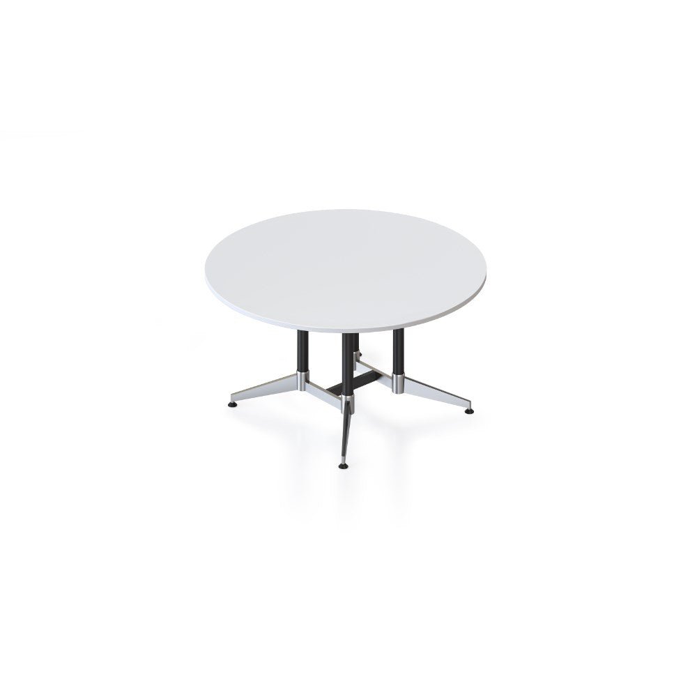 Typhoon Round Meeting Table 1500 Diameter Black & White | Office Furniture Designs