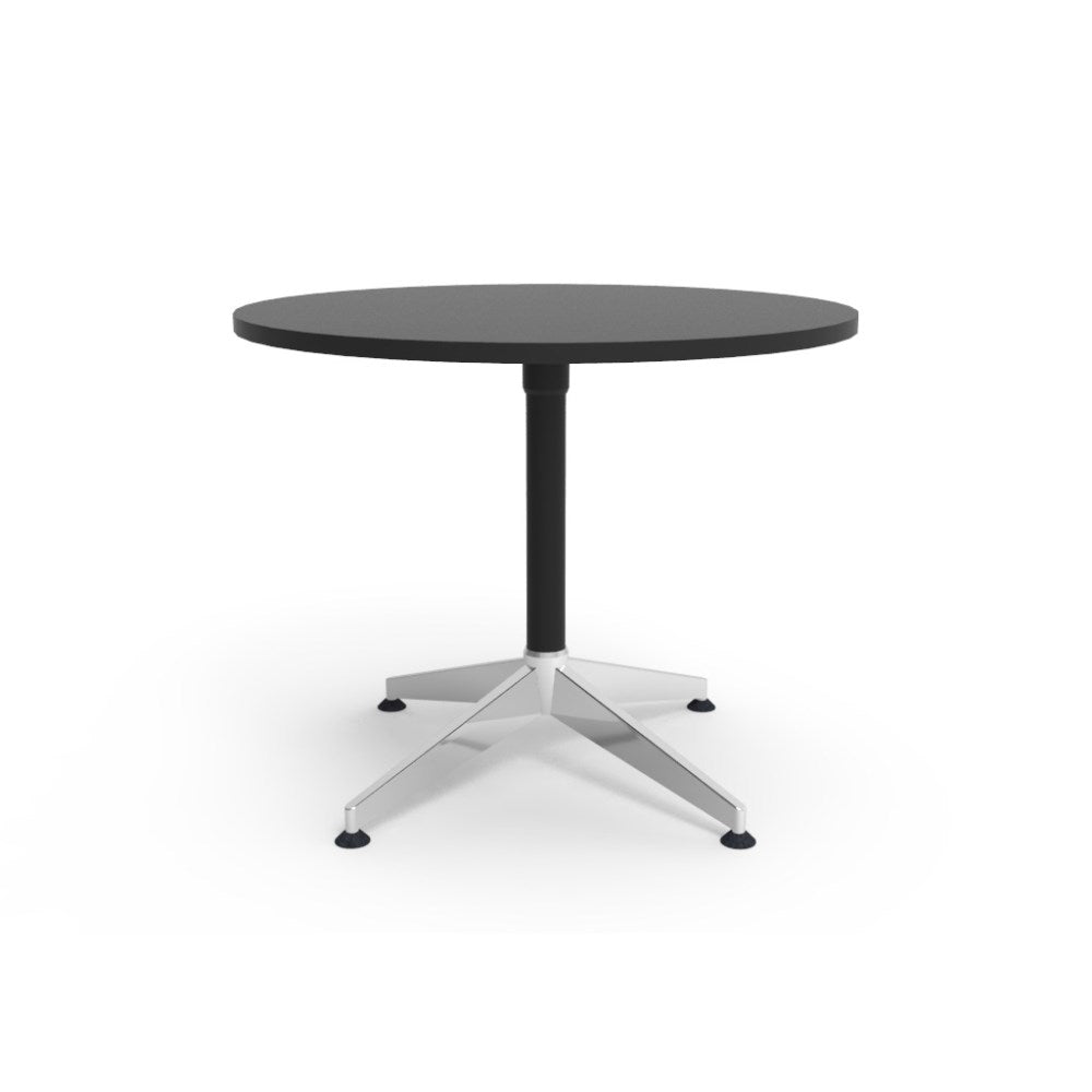 Typhoon Round Meeting Table 900D x 730mmH Black | Office Furniture Designs