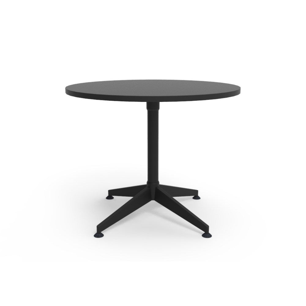 Typhoon Round Meeting Table 900D x 750mmH Black | Office Furniture Designs