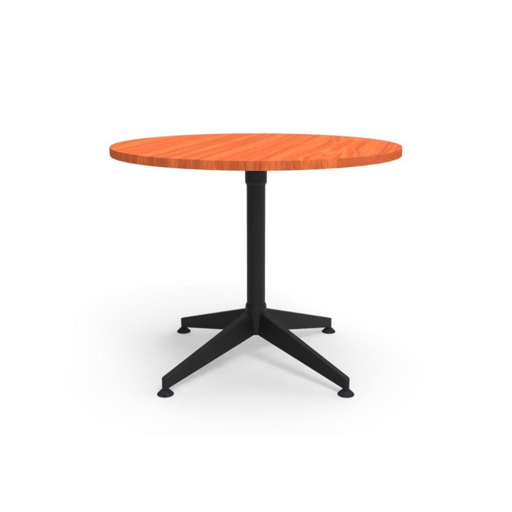 Typhoon Round Meeting Table 900D x 750mmH Cherry & Black | Office Furniture Designs