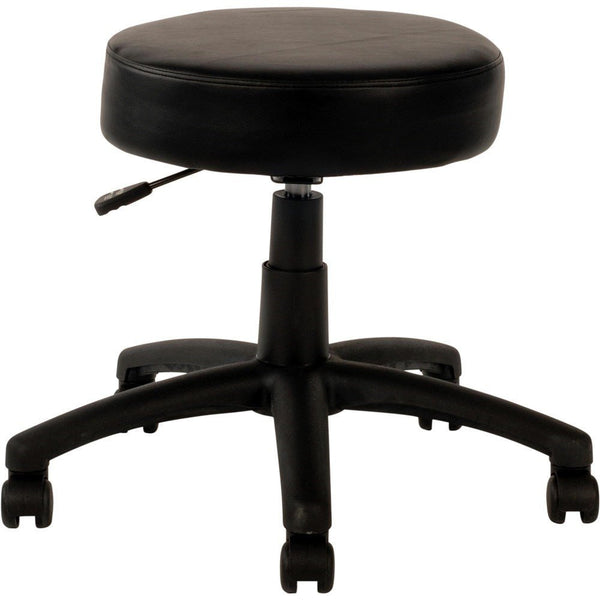 Utility Stool Height Adjustable Black PU | Office Furniture Designs