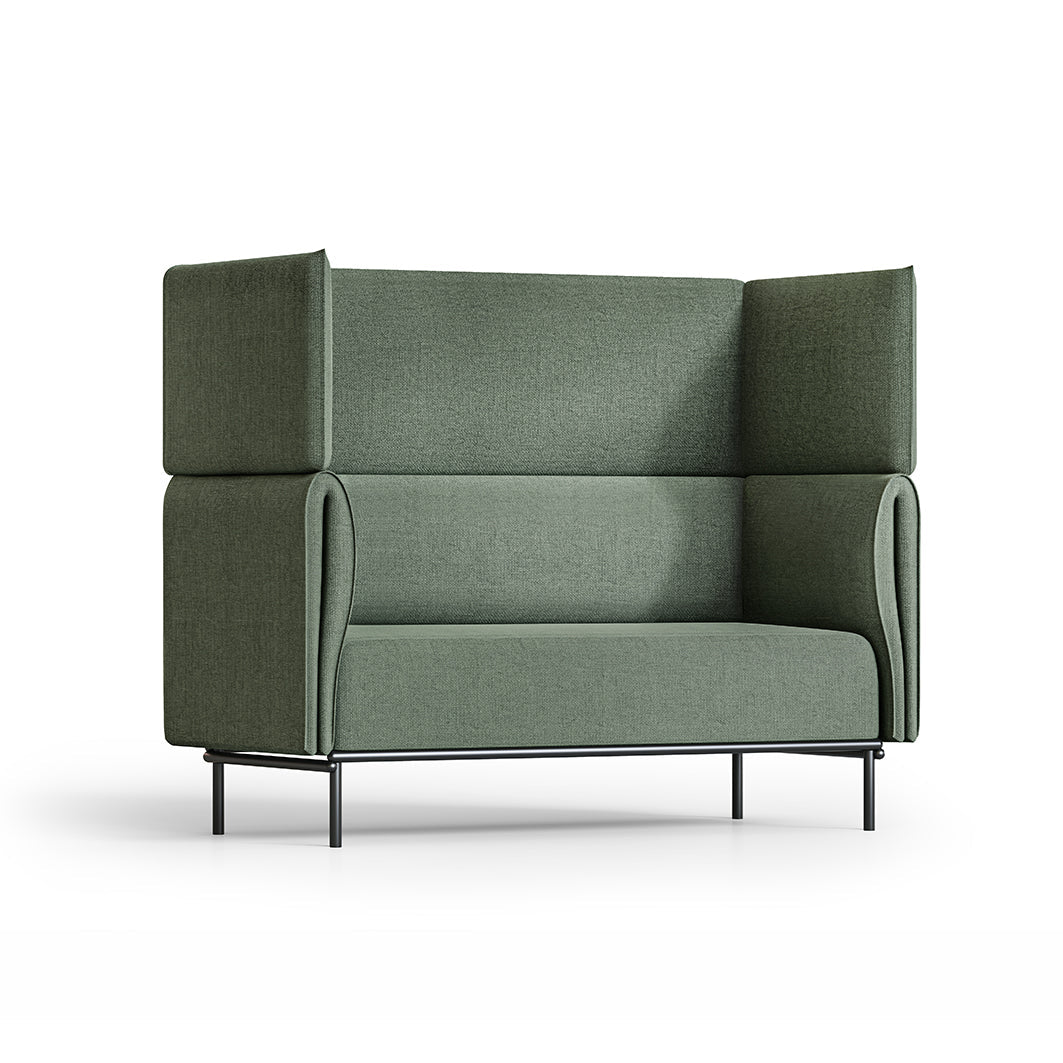 Velto Acoustic Lounge 2 Seater Olive | Office Furniture Designs