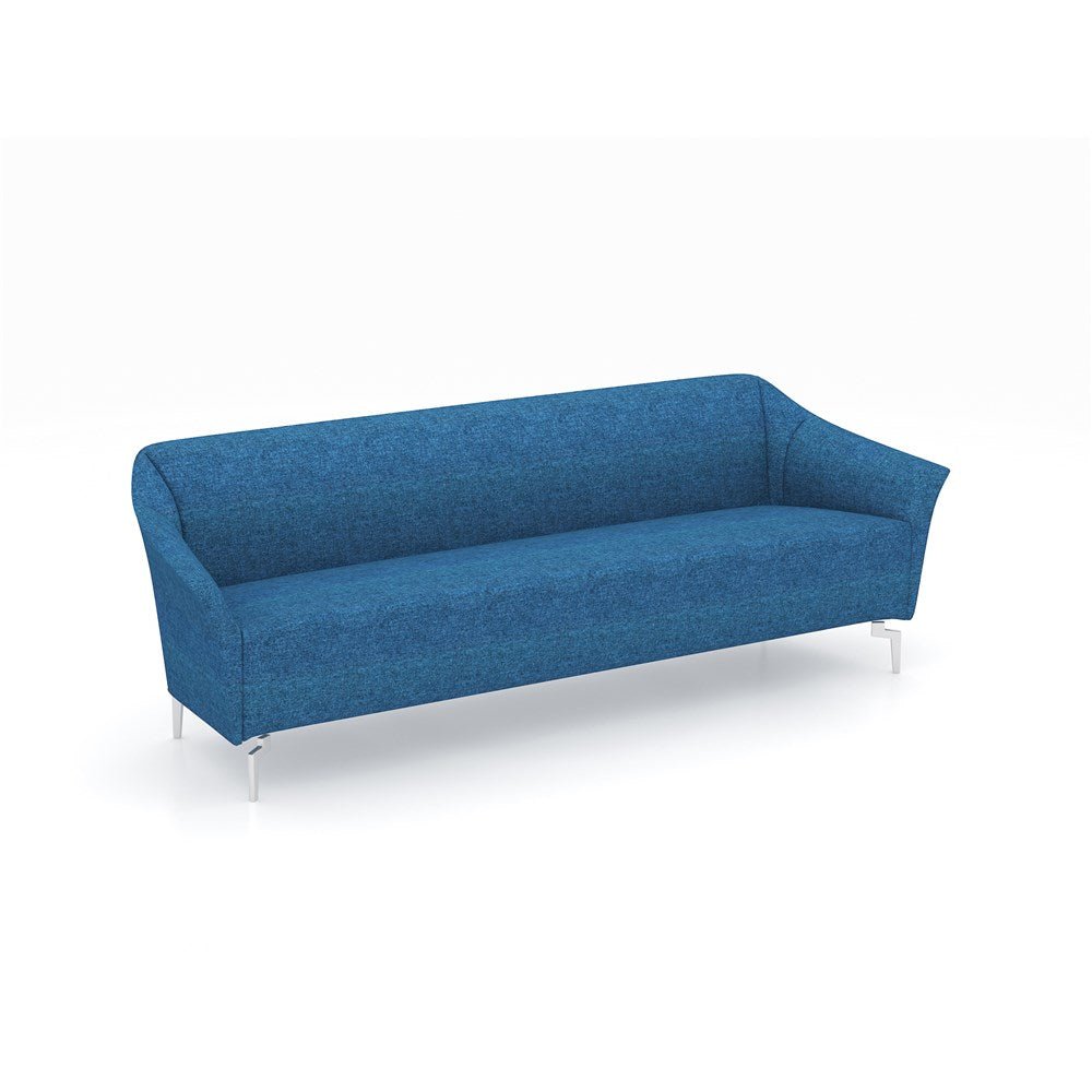 Venice Lounge Fabric 3 seater Blue 1880W x 730D x 780H | Office Furniture Designs