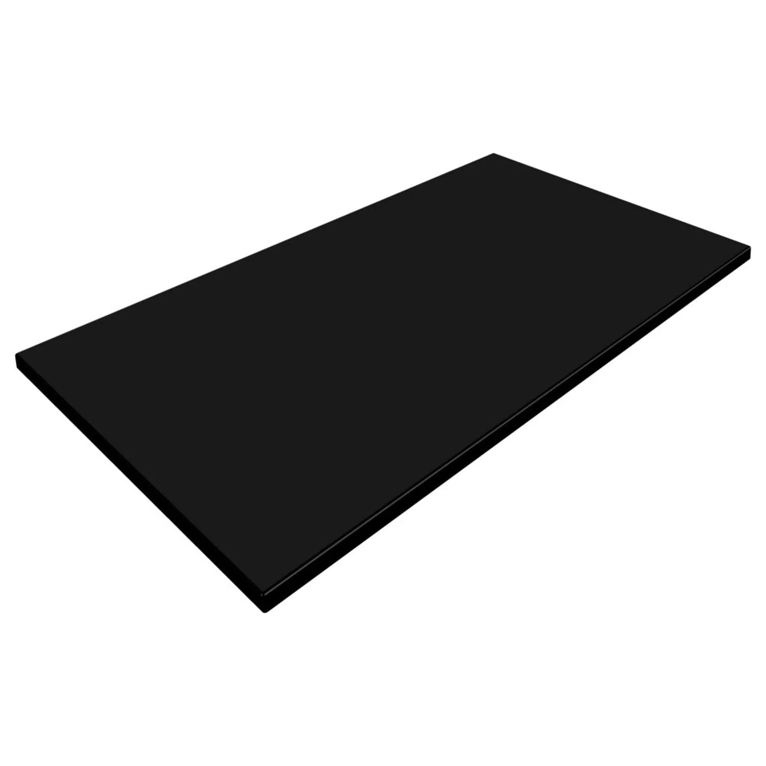 Werzalit Table Top 1200 x 800mm Rectangle Black | Office Furniture Designs
