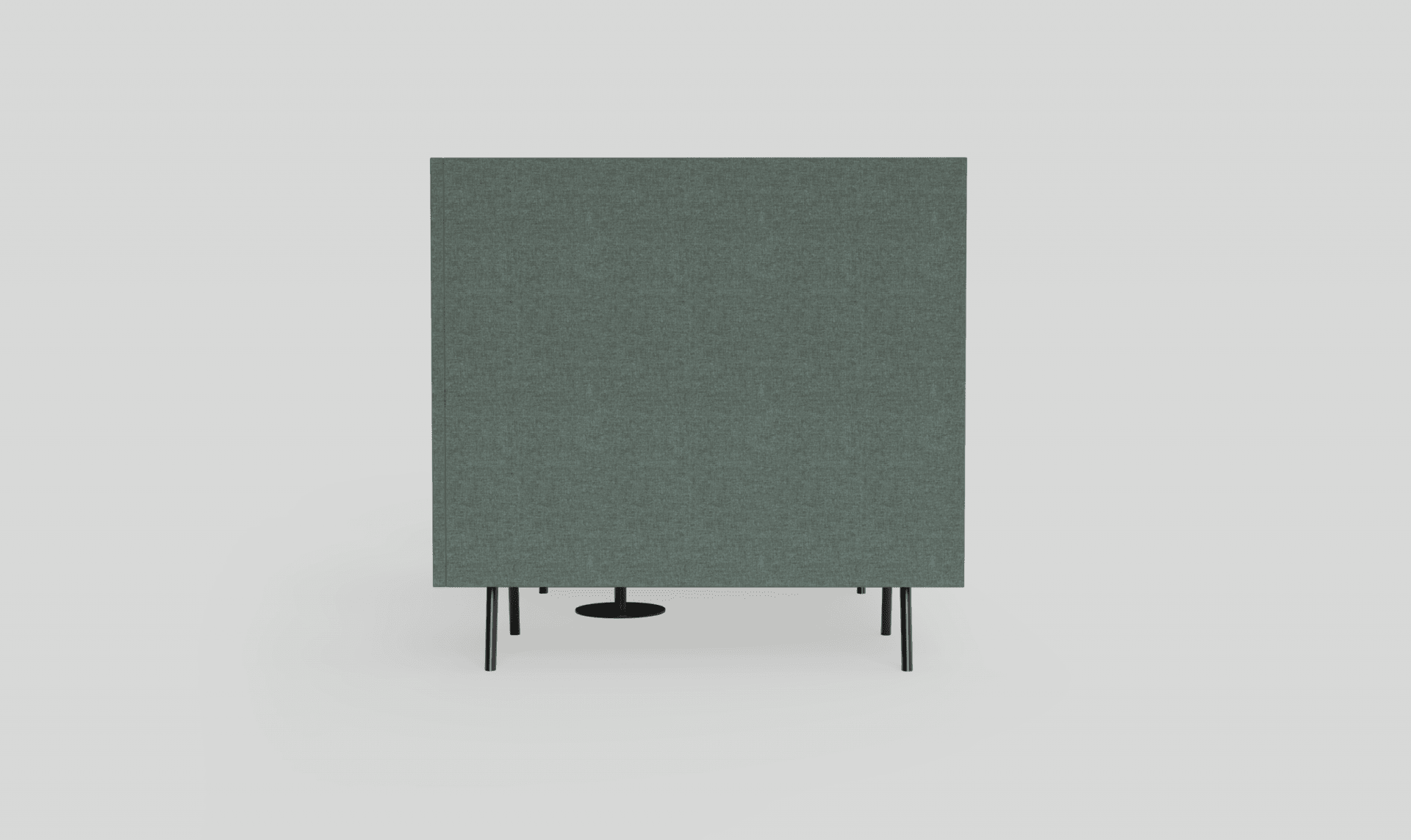 Willow Booth 2 Seater Onyx & Green | Office Furniture Designs
