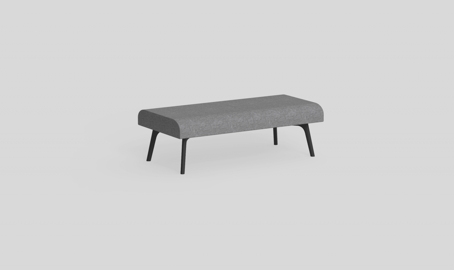 Willow Modular Lounge 1 Charcoal Black Metal | Office Furniture Designs