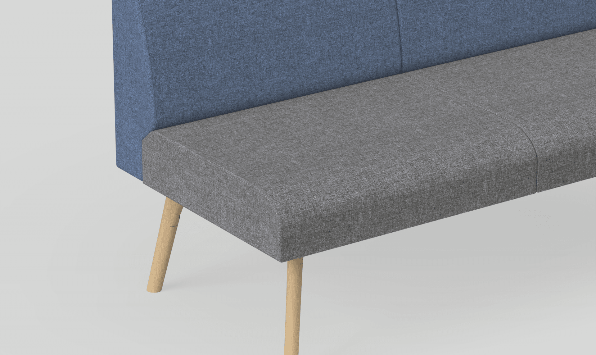 Willow Modular Lounge 21 Charcoal Black Metal | Office Furniture Designs