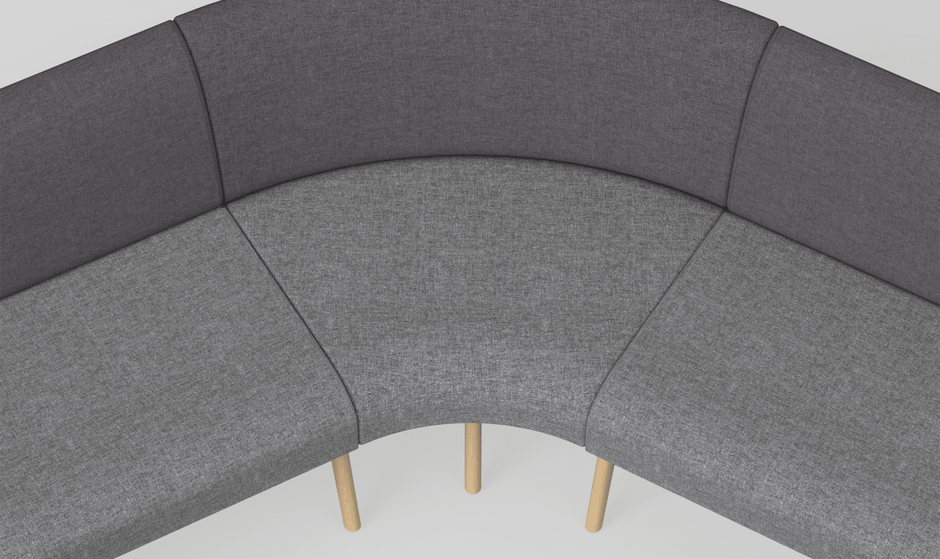 Willow Modular Lounge 21 Charcoal Black Metal | Office Furniture Designs