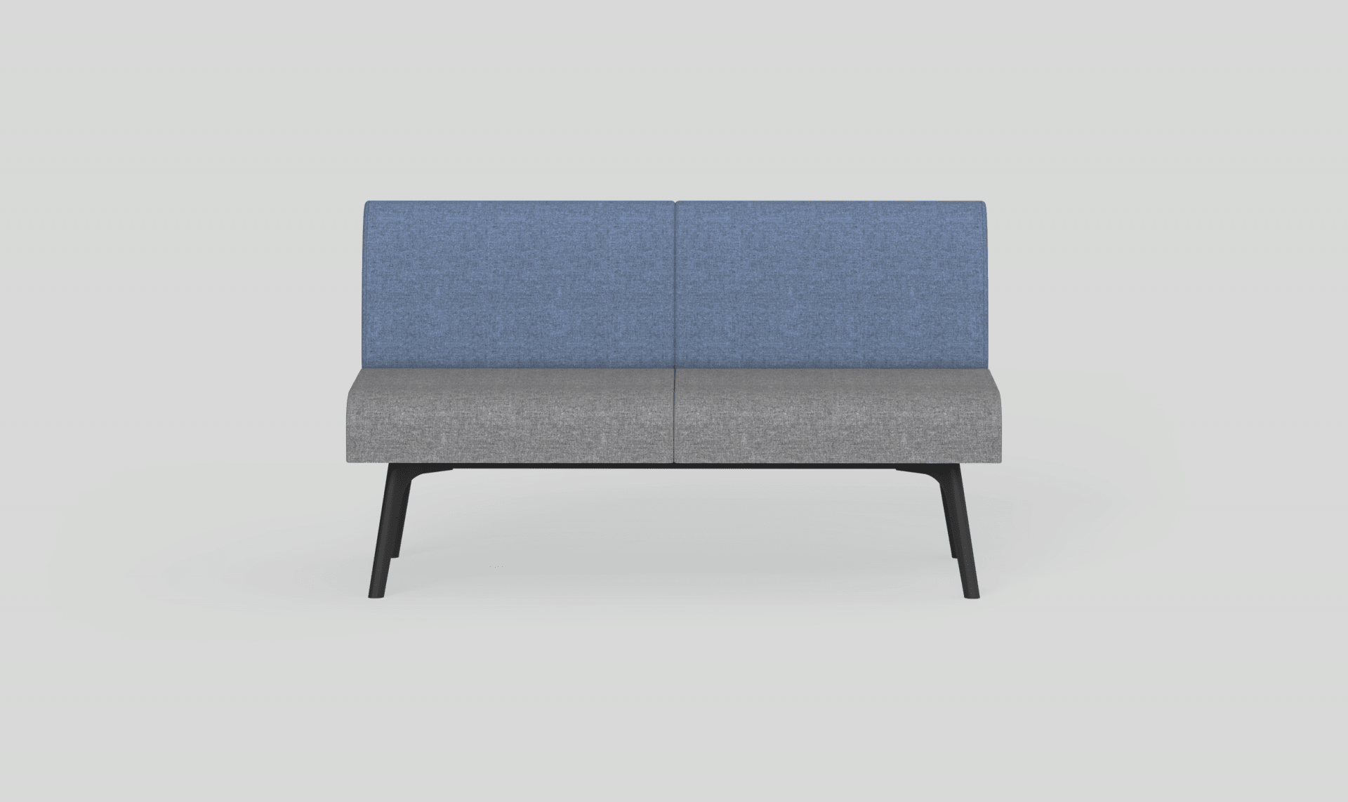 Willow Modular Lounge 21 Charcoal Black Metal | Office Furniture Designs