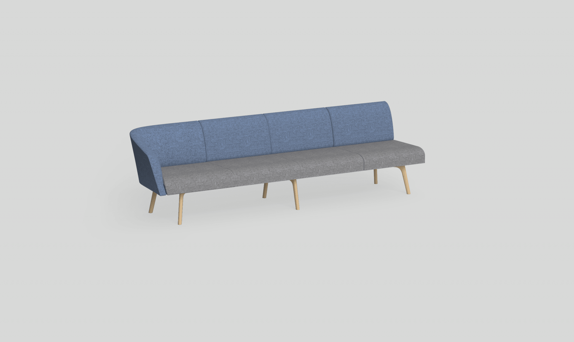 Willow Modular Lounge 8 Charcoal Black Metal | Office Furniture Designs
