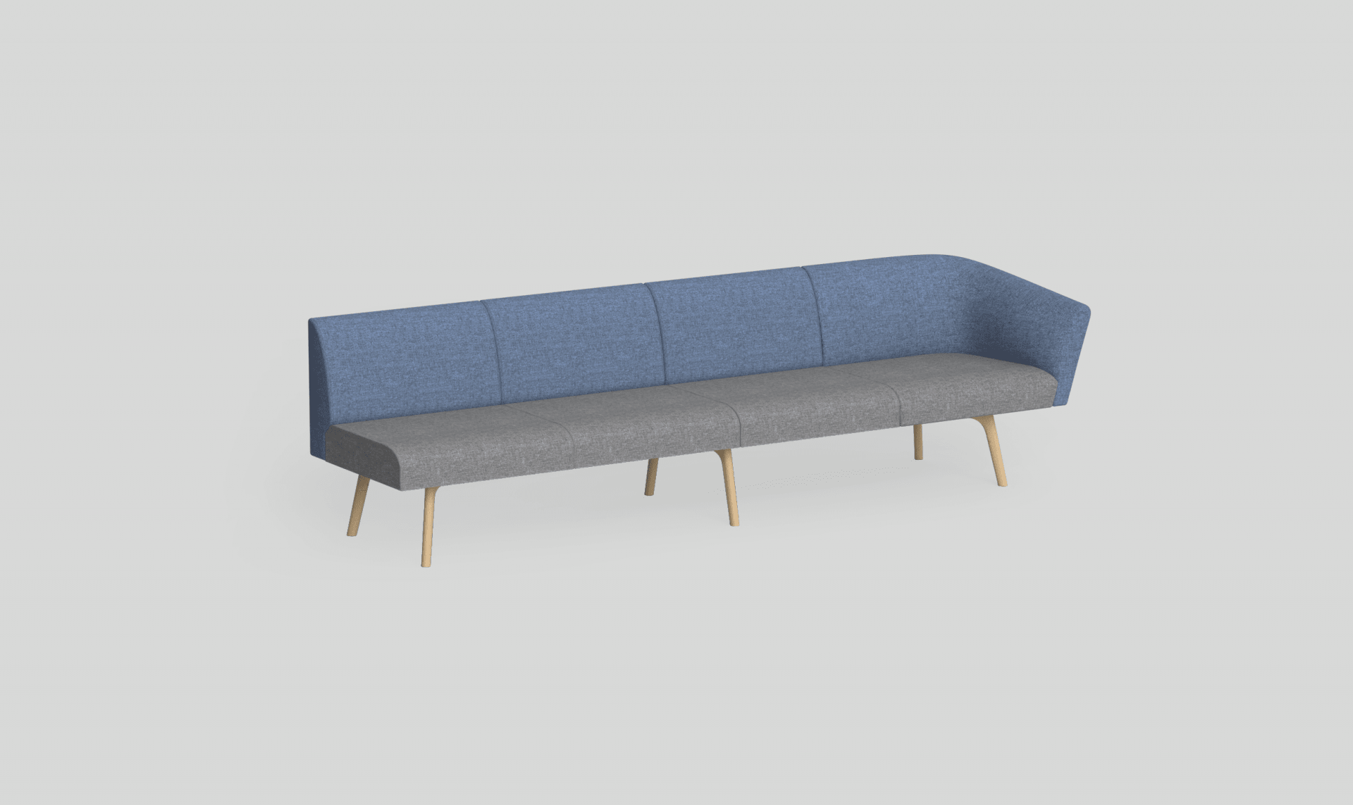 Willow Modular Lounge 9 Charcoal Black Metal | Office Furniture Designs