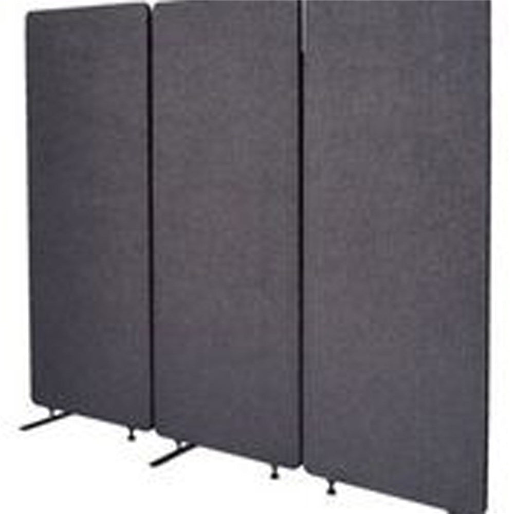 ZIP Acoustic 3 Panel Divider Screen 1830W x 28D x 1650mmH 1830W x 28D x 1650H Graphite | Office Furniture Designs